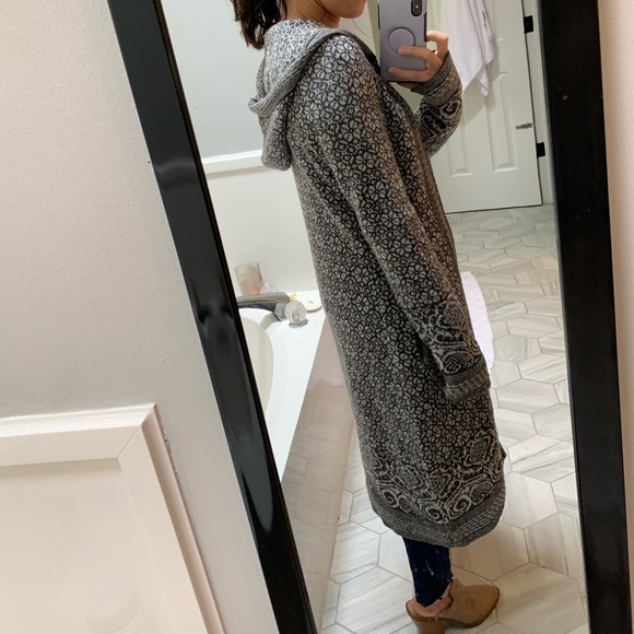 Extra long knit jacket - Picture 3 of 5